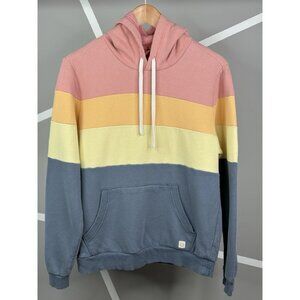 Marine Layer Archive Colorblock Hoodie Men’s Small Blue Yellow Pink Pullover